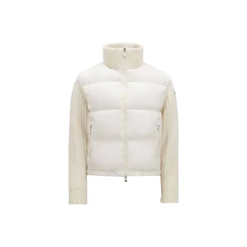Moncler Padded Corduroy Series Down Jackets Women's Milk White
