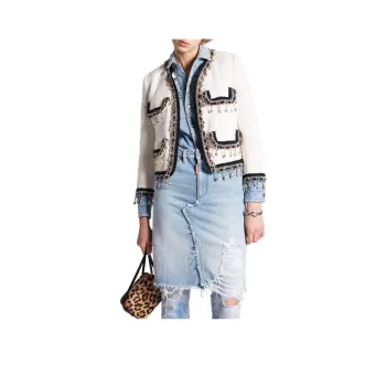 DSQUARED 2 Crystal embellished Cropped Jacket
