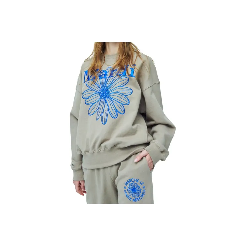 MARDI MERCREDI Sweatshirt Korean Style Women's-8