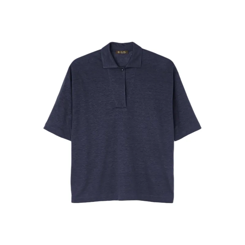 Loro Piana SS25 Polo Shirt Women's Blue-0