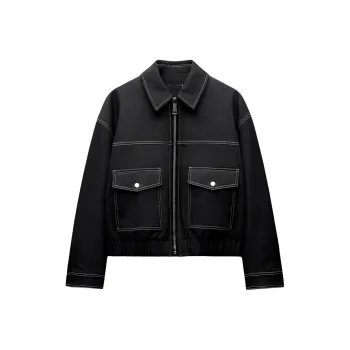 ZARA New Year Jackets Women's Indigo