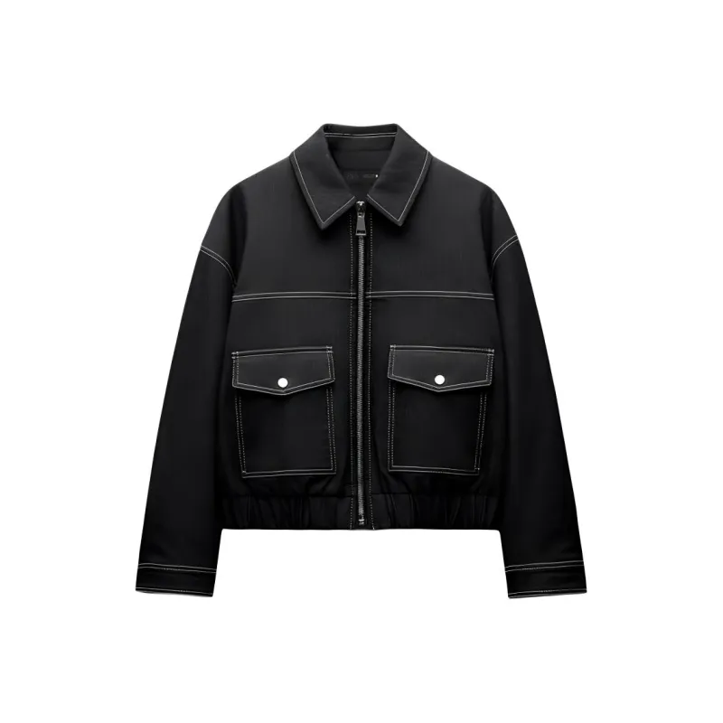 ZARA New Year Jackets Women's Indigo-0