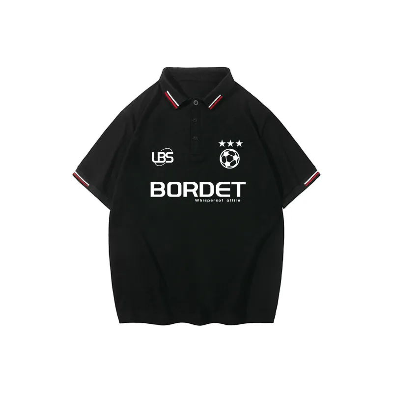 LESS BEARS Short Sleeve Polo Shirts Unisex-0