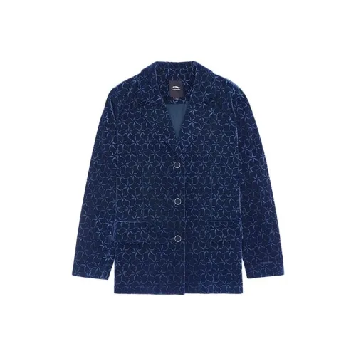LI-NING 1990 Jackets Women's Dark Ship Blue