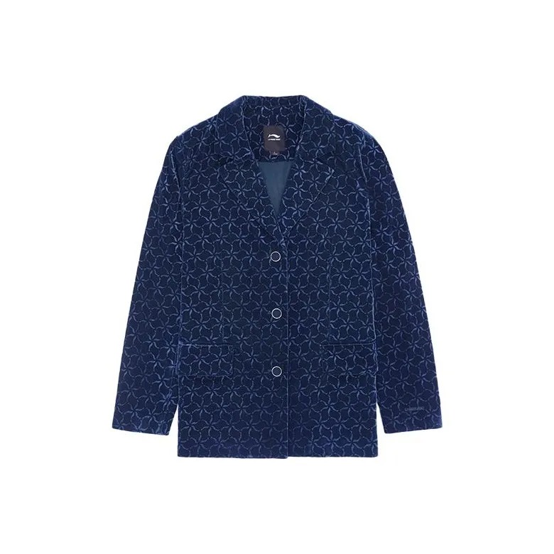 LI NING 1990 Jackets Women's Dark Ship Blue-0