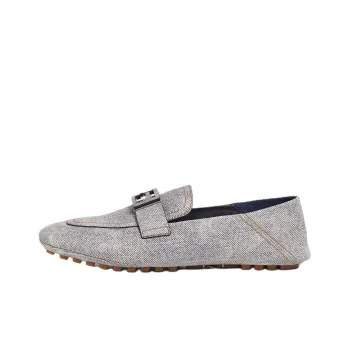 FENDI Baguette Casual Single Shoes Women's Light Gray