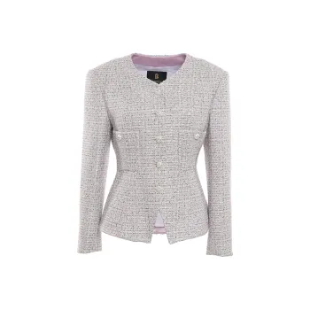 BESIONIA FW24 Jackets Coats Women's Light Purple