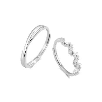 BLANK IN BLANK Sterling Silver Rings Unisex