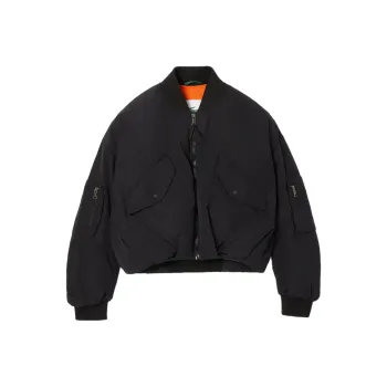 LACOSTE Embroidered Logo Bomber Jacket