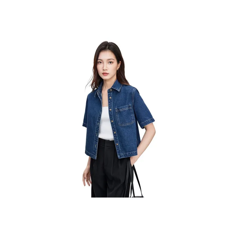 SENTUBILA Denim Jackets Women's-2