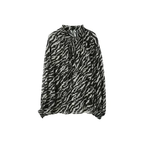 3COLOUR Shirt Women's Black Rice Floral