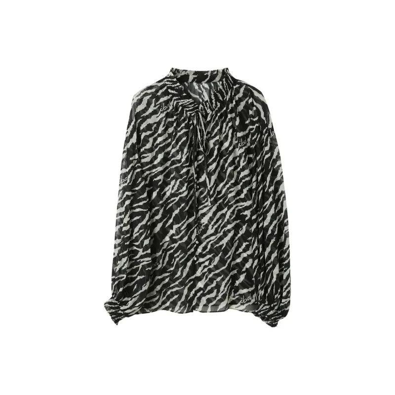 3COLOUR Shirt Women's Black Rice Floral-0