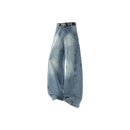MC2 Saint Barth Arizona belted denim shorts Blau