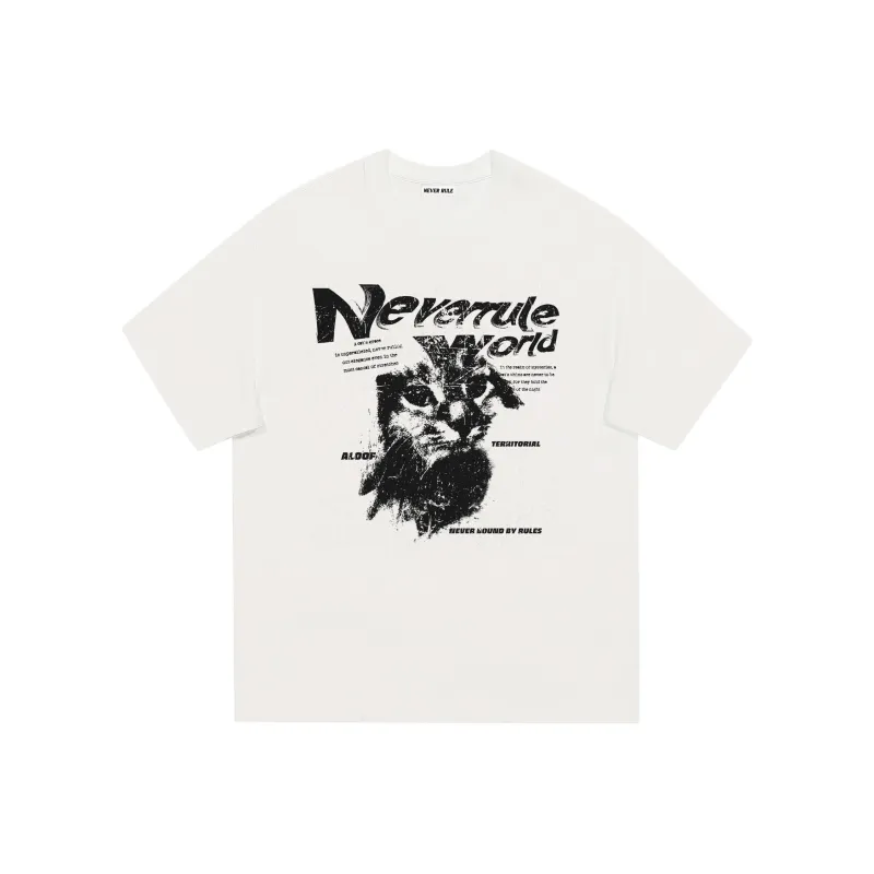 NEVER RULE T Shirt Unisex White-0