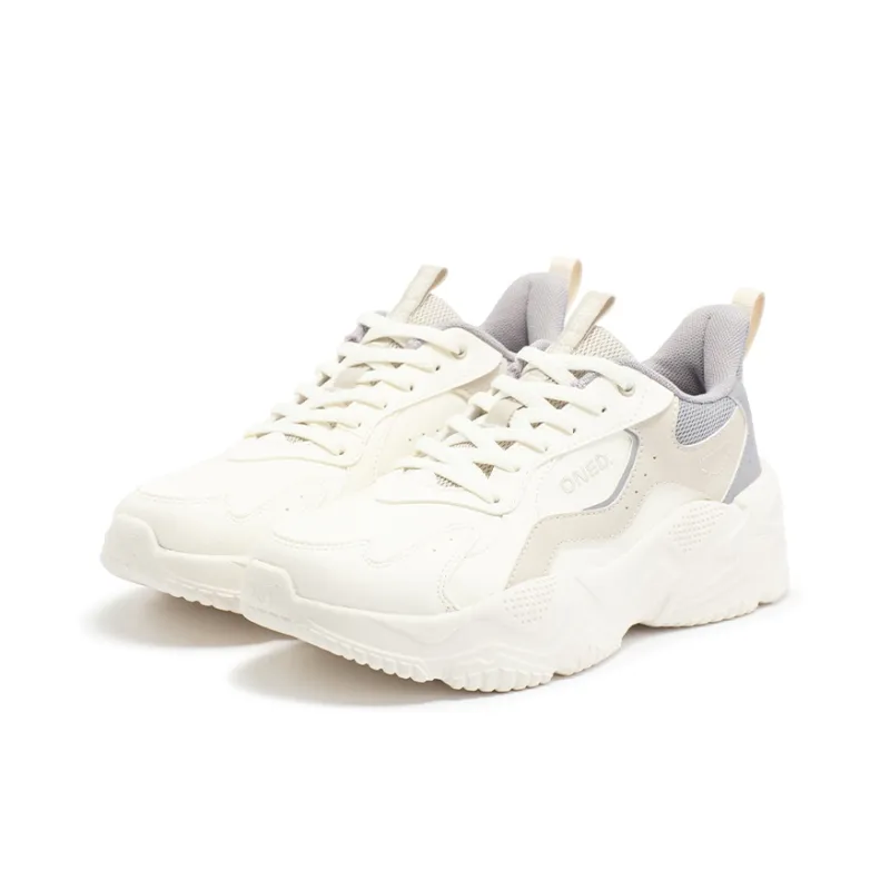 361° Cushioning Abrasion Resistant Lightweight Low Top Casual Shoes Women's Feather White Oat Milk-4