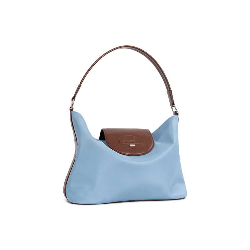 Cthulhu Cow Leather Patchwork Tote Versatile Shoulder Bag, Crossbody Bag, Handbag Tubas Unisex Blue-1