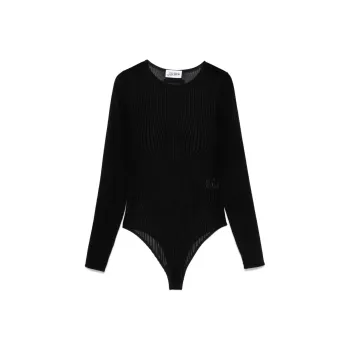 Jean Paul Gaultier The Morphing Pinstripe Bodysuit