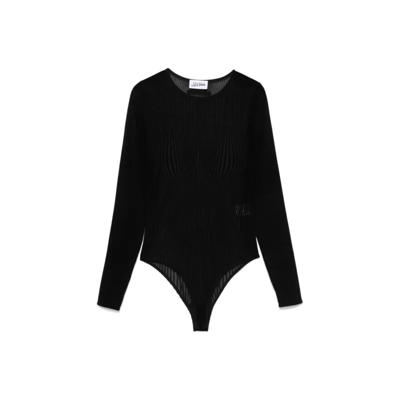 Jean Paul Gaultier The Morphing Pinstripe Bodysuit-0
