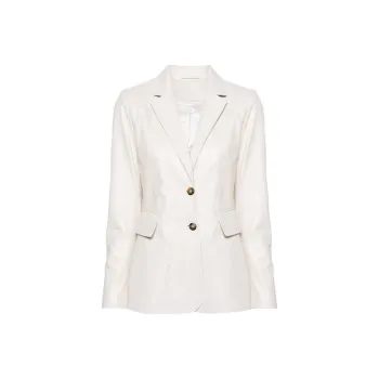 DESA 1972 Split-cuffs Leather Blazer