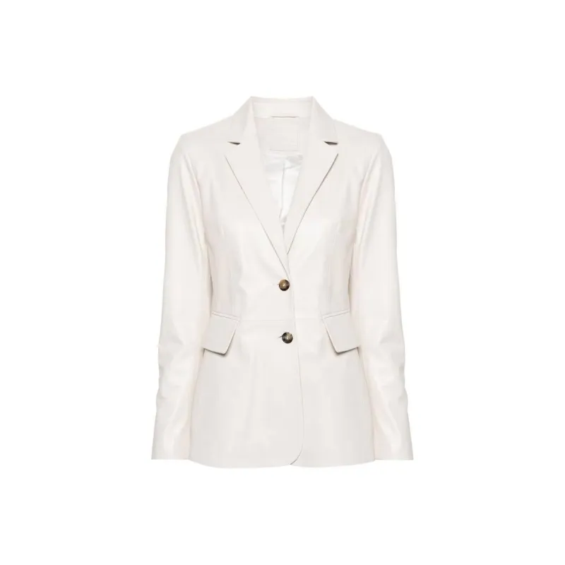 DESA 1972 Split-cuffs Leather Blazer-0