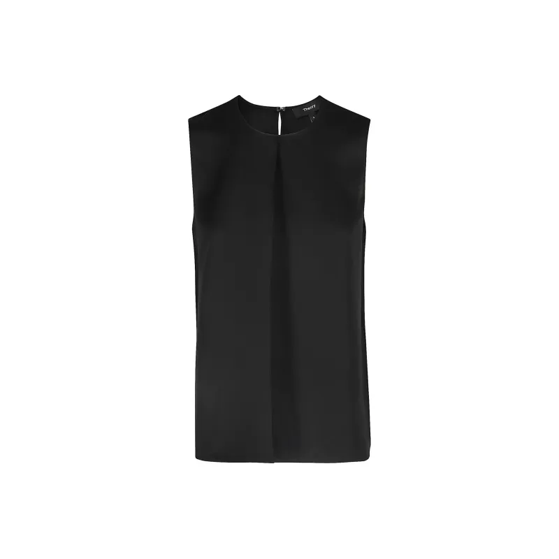 THEORY Crewneck Sleeveless Shift Dress-0