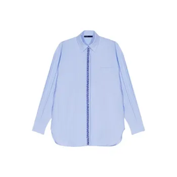 Maje Rhinestoned Poplin Shirt