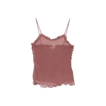 Chloé Ruffled Tulle Tank Top
