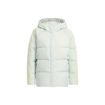 Adidas 3 Stripes Down Jacket Women's Linen Green