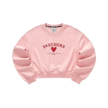 Skechers Colorful Sweatshirt Women's Pink Dolphin