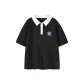 Black with White Collar