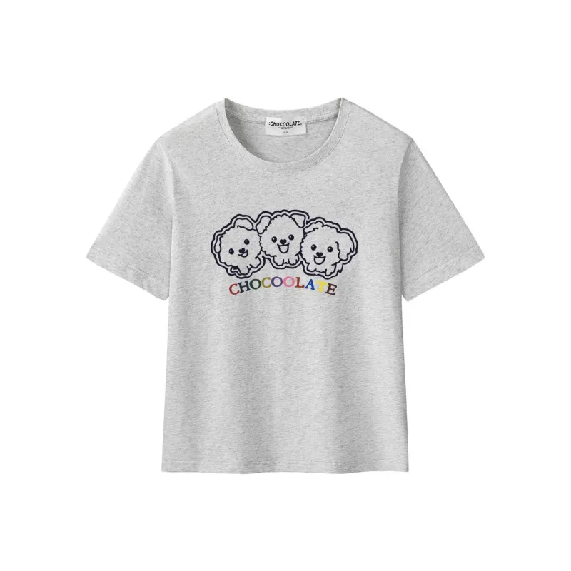  CHOCOOLATE T Shirt Women's Heather Gray-0