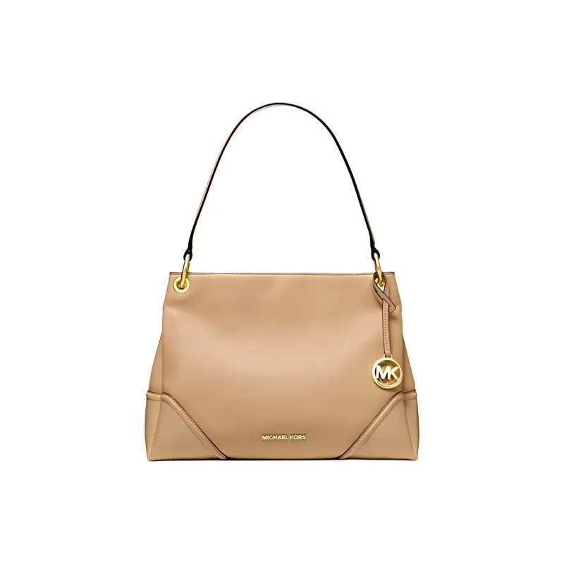 MICHAEL KORS Leather One Shoulder Handbags Women's Cream Apricot-0