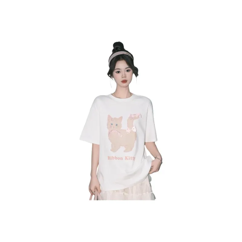 FOREVER 21 T Shirt Women's White-0
