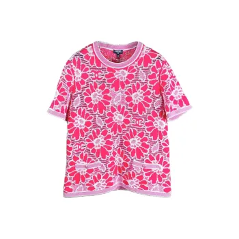 CHANEL Regular T-Shirt Women's Red