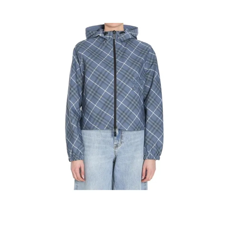 Burberry Reversible Checked Hooded Jacket-0