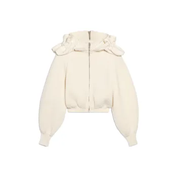 Jacquemus La Maille Crinoline Ruffled Hoodie