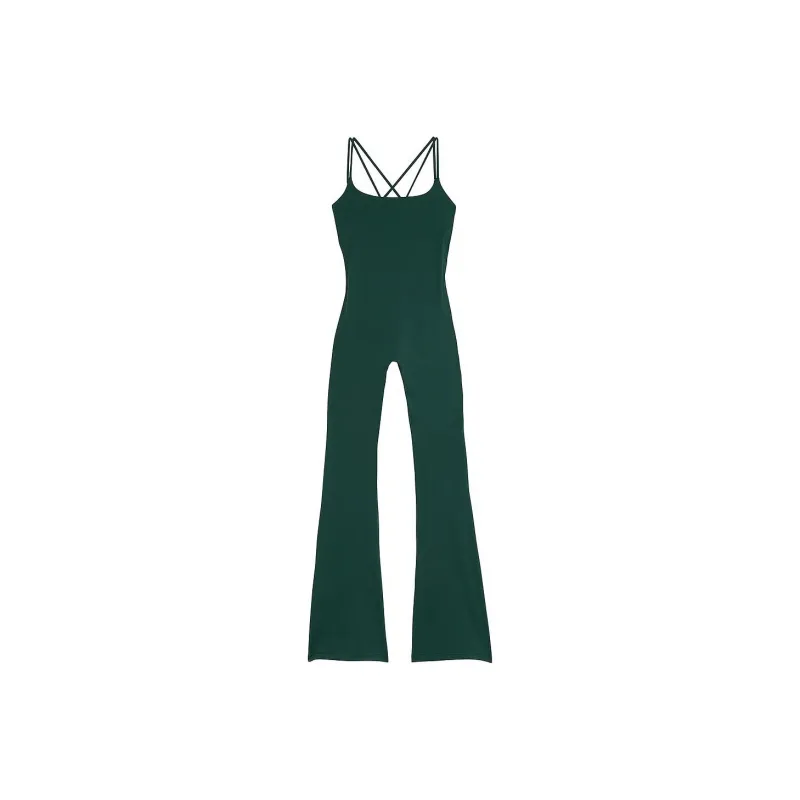 Victoria's Secret PINK Relay Flare Onesie/Deep Forest Bodysuits Women's Deep Forest-0