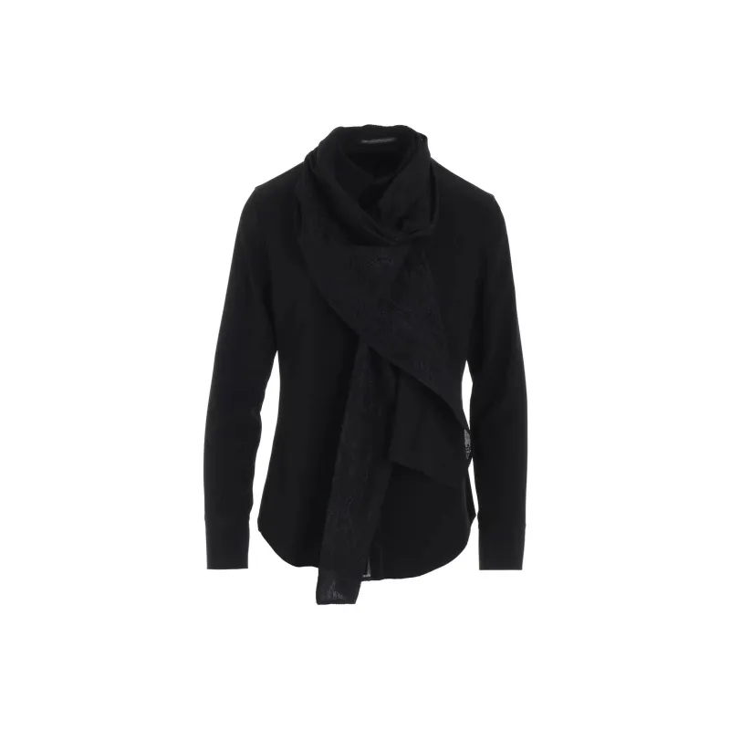 Yohji Yamamoto Femme SS25 Shirt Women's Black-0