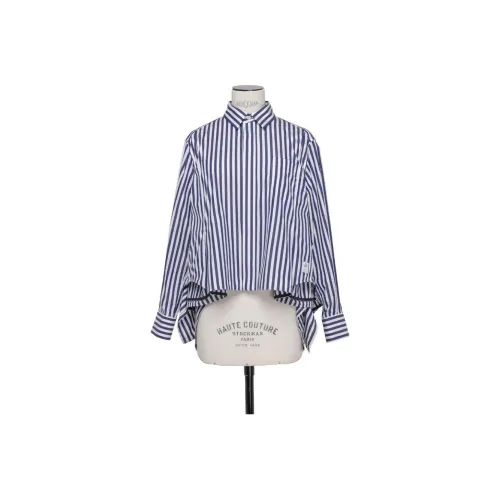 Sacai Thomas Mason Shirt 'Navy Stripe'