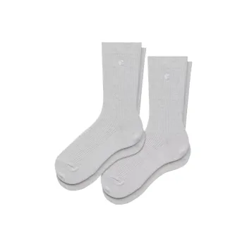Carhartt WIP Mid Calf Socks Women's 2 Pack Gray