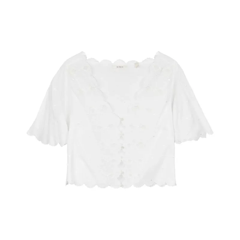 DOEN KACY TOP Shirt Women's White-0