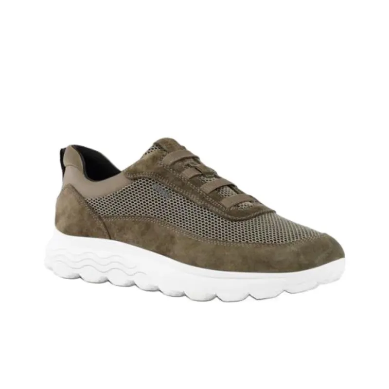 GEOX Spherica Low Top Casual Shoes Men's Army Green-1