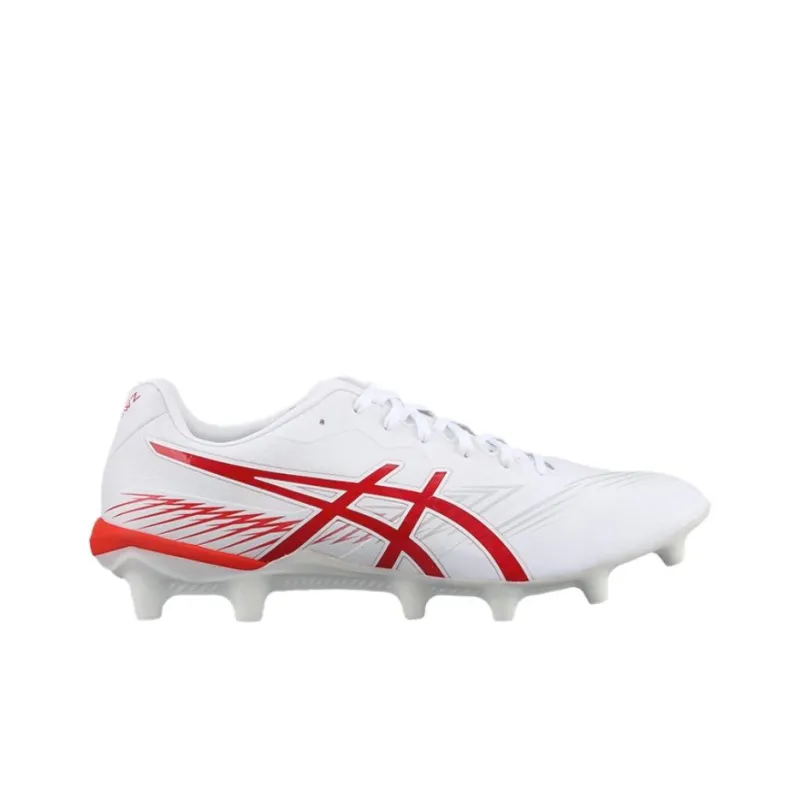 Asics FG Rubber Long Studs Anti Slip Wear Resistant Soccer Shoes Men's White-1