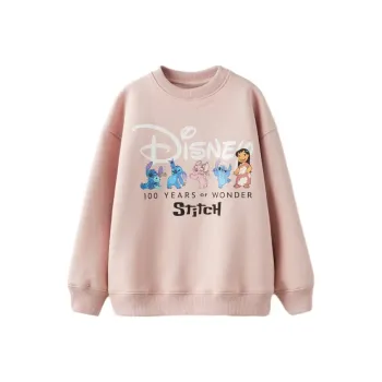 ZARA Sweatshirt Girls Light Pink Red