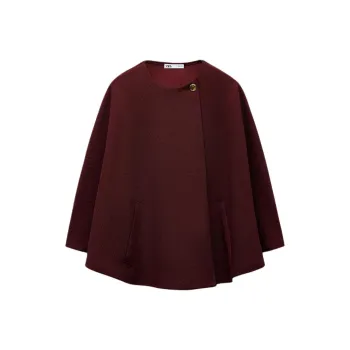 ZARA Jackets Coats Women's Burgundy Red