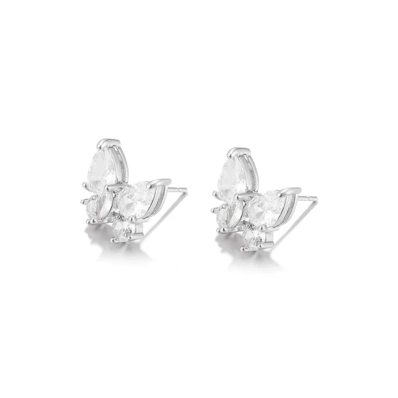 Clect Eco Friendly Alloy Stud Earrings Women's-1