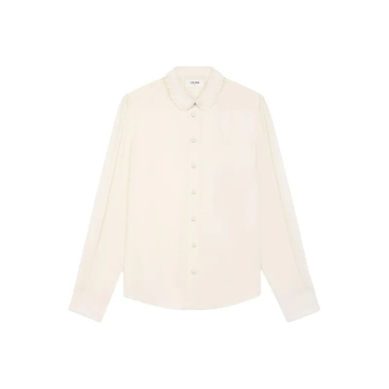 CELINE Mia Shirt In Silk Crêpe And Acetate-0