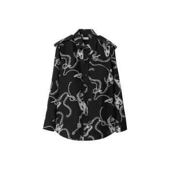 Burberry Knight Hardware Long Sleeved Shirt