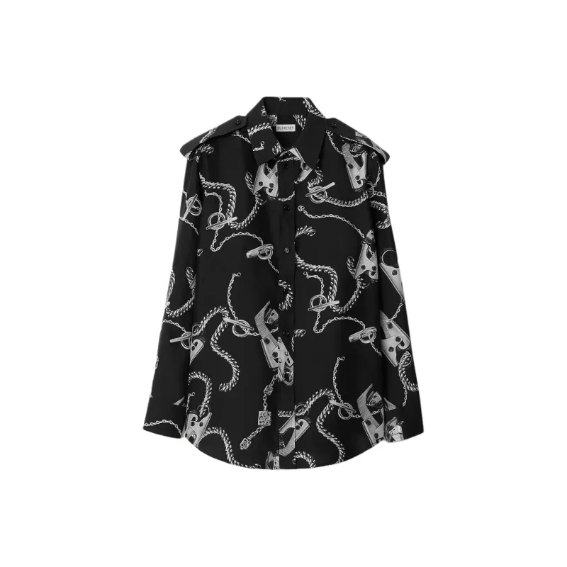 Burberry Knight Hardware Long Sleeved Shirt-0