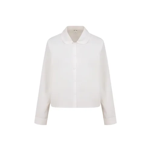 Omont Shirts Women's Milk White
